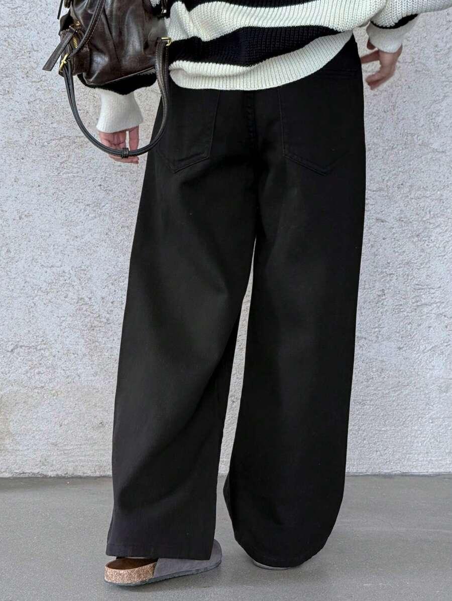 czarne spodnie jeans 