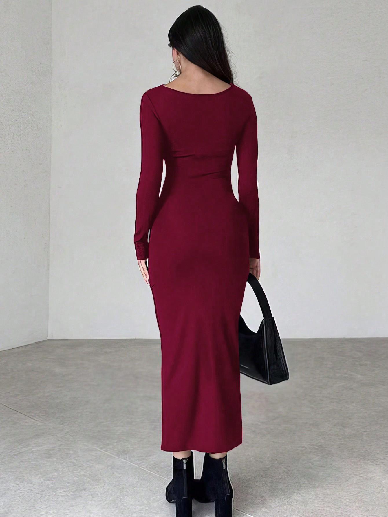 BORDOWA MAXI SUKIENKA 