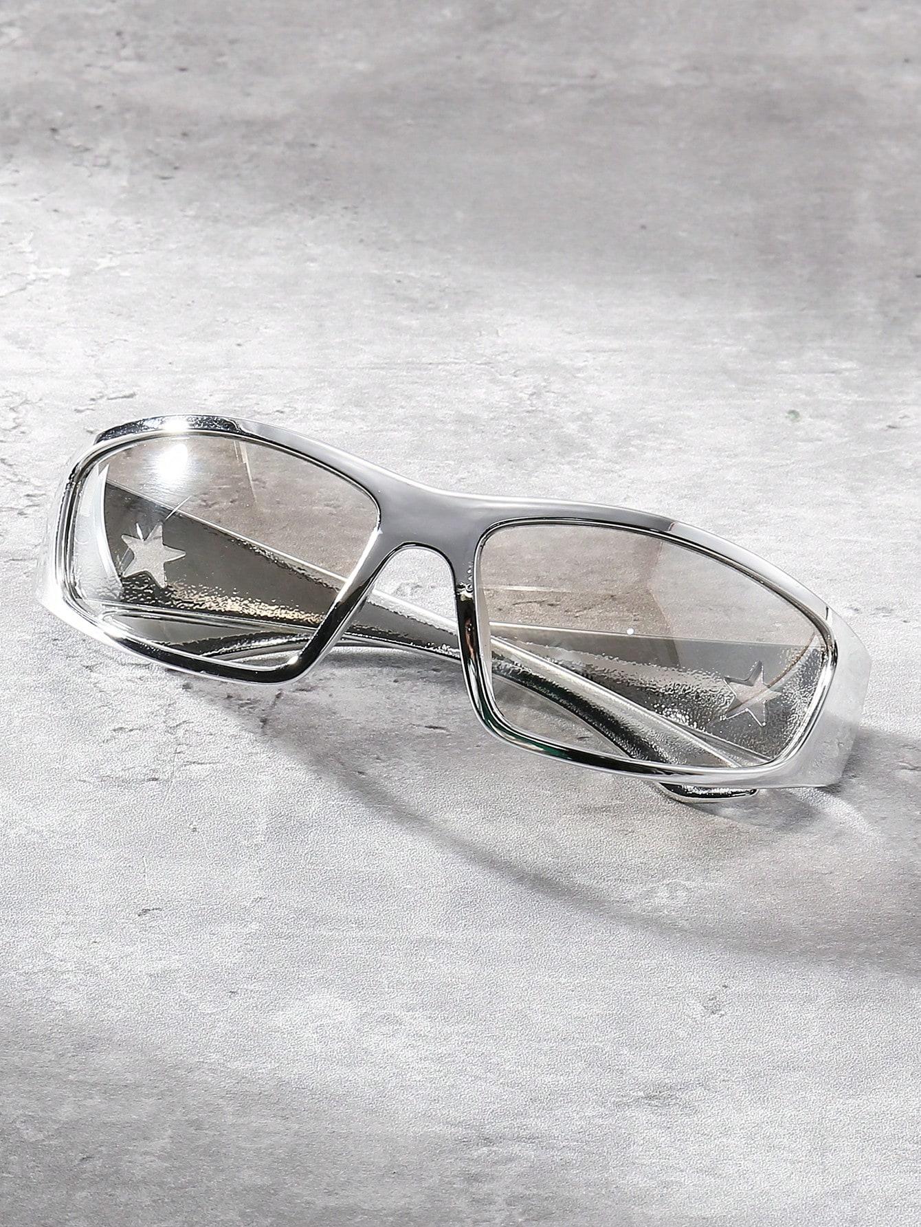 srebrne okulary zerówki