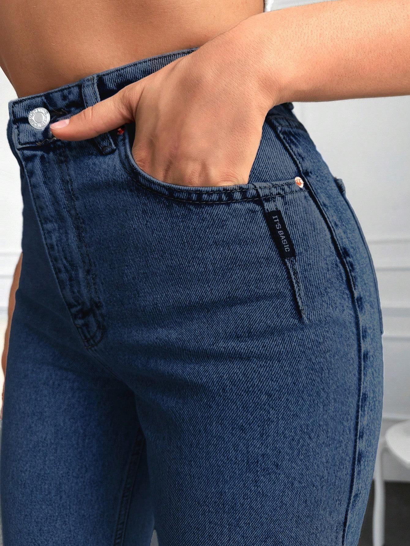 SPODNIE MOM JEANS WYSOKI STAN