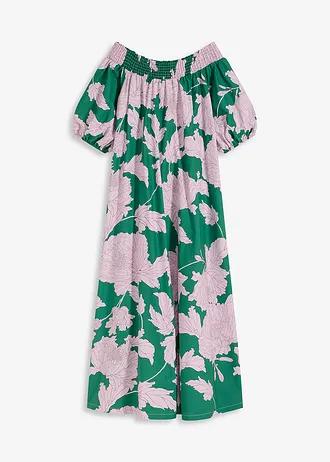 SUKIENKA MAXI OVERSIZE PLUS SIZE BAWEŁNIANA DEKOLT CARMEN 