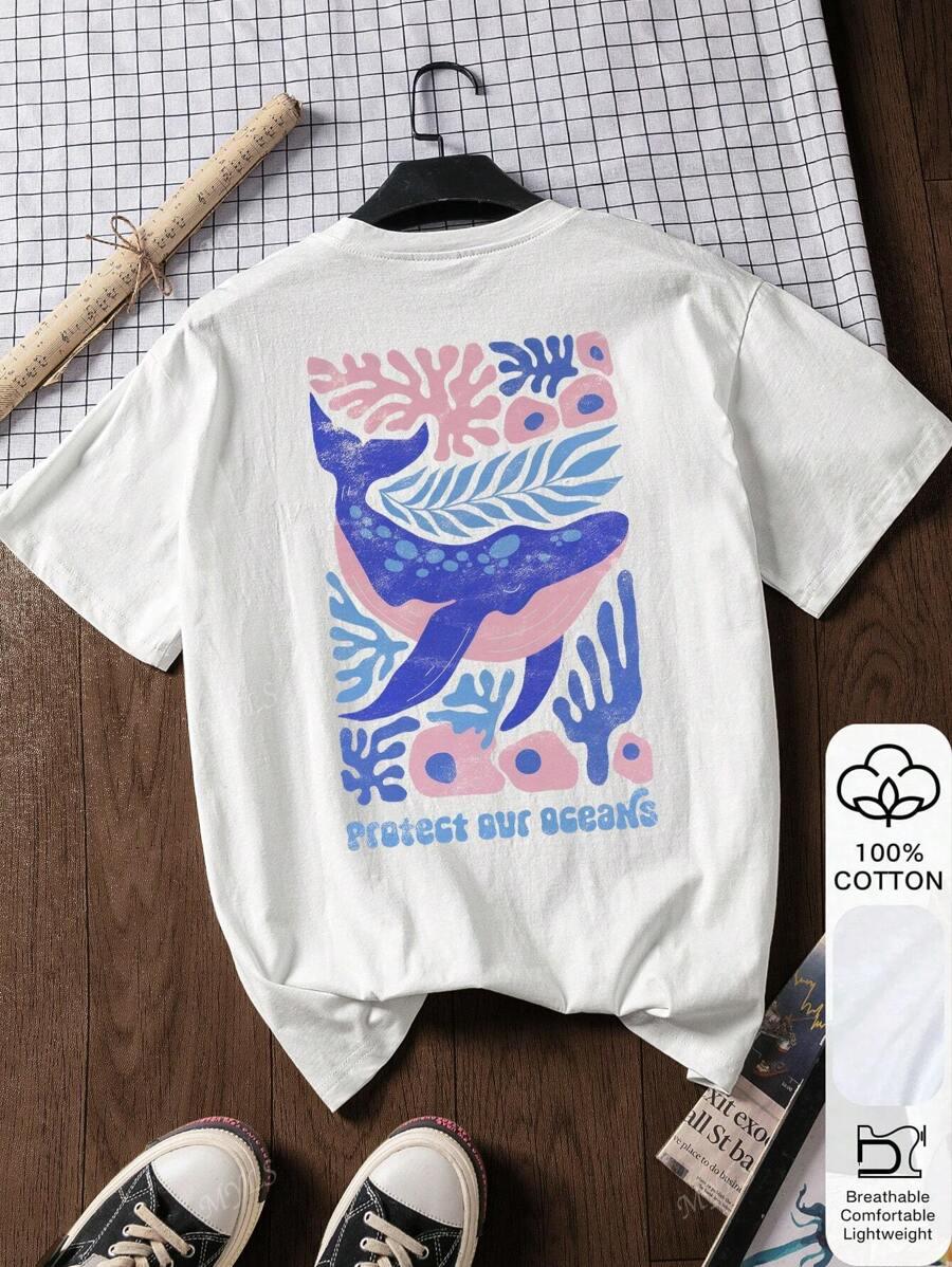 T-SHIRT Z NADRUKIEM
