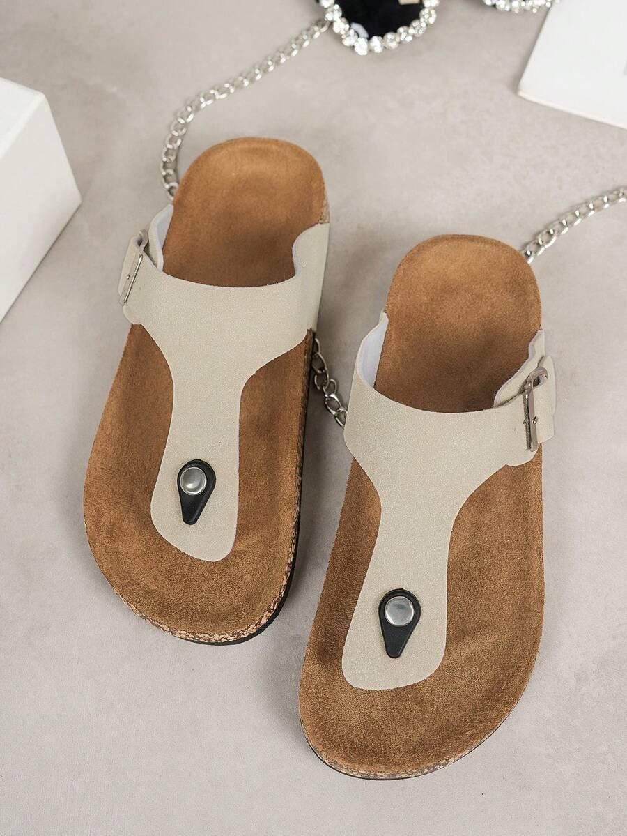 klapki casual klamra