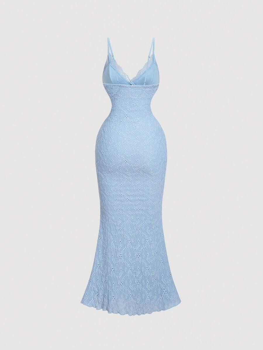 niebieska maxi sukienka