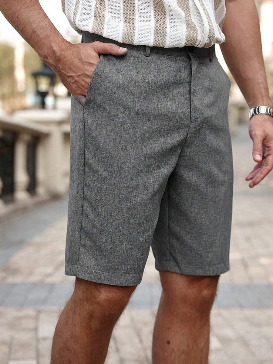 szare spodenki casual