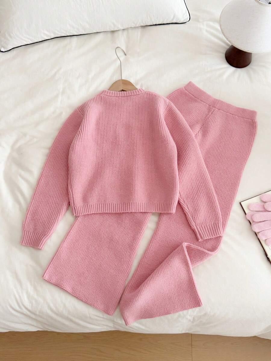 sweter spodnie komplet