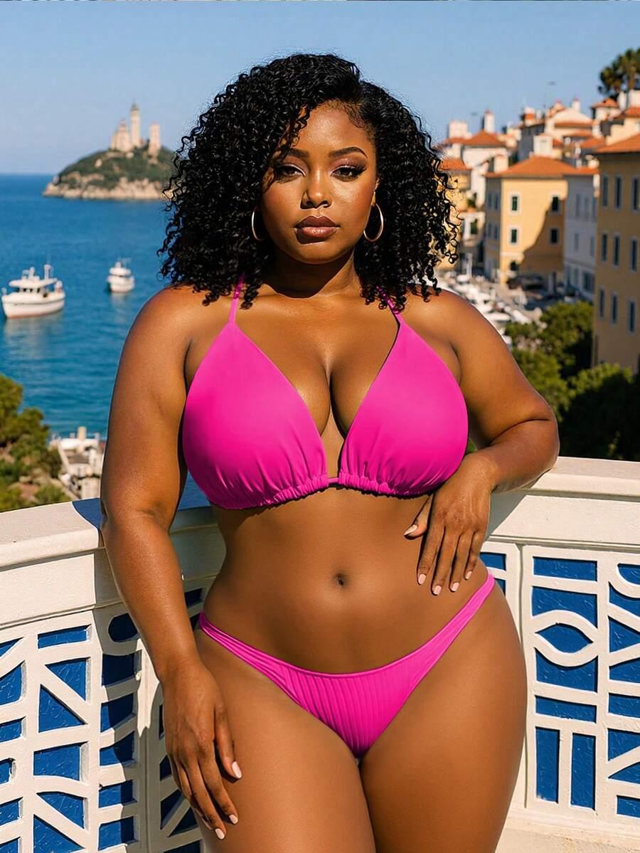 różowa góra od bikini