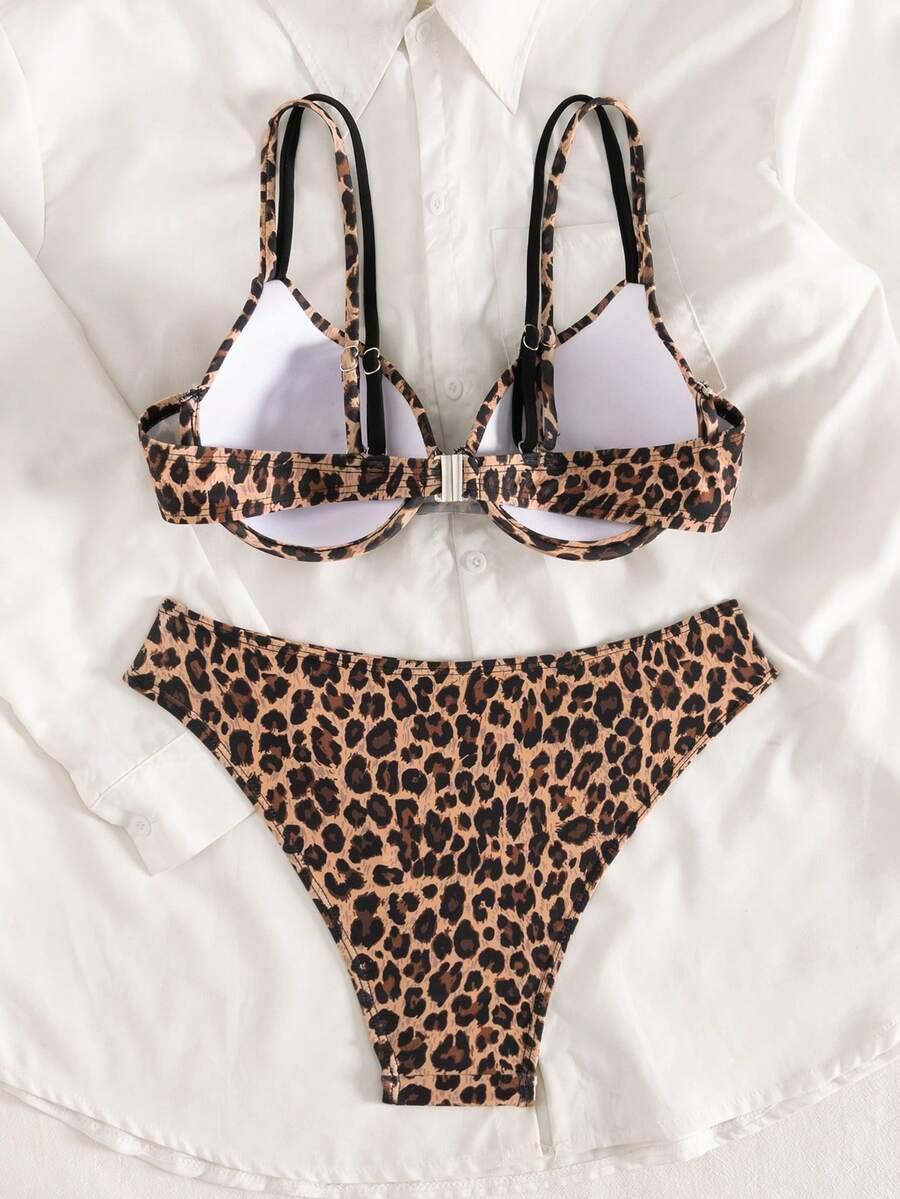 DWUCZĘŚCIOWY STRÓJ KĄPIELOWY ANIMAL PRINT