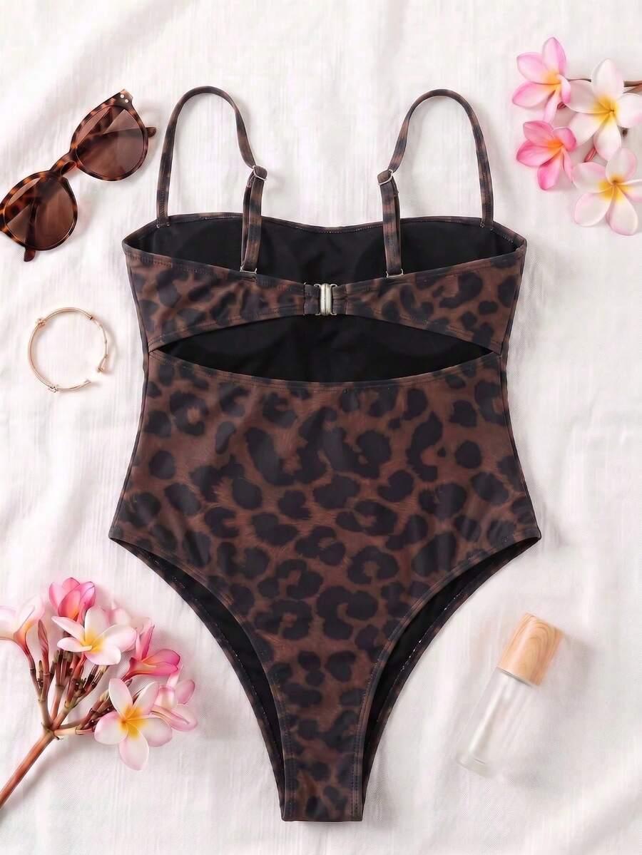 jednoczęściowy STRÓJ kąpielowy animal print