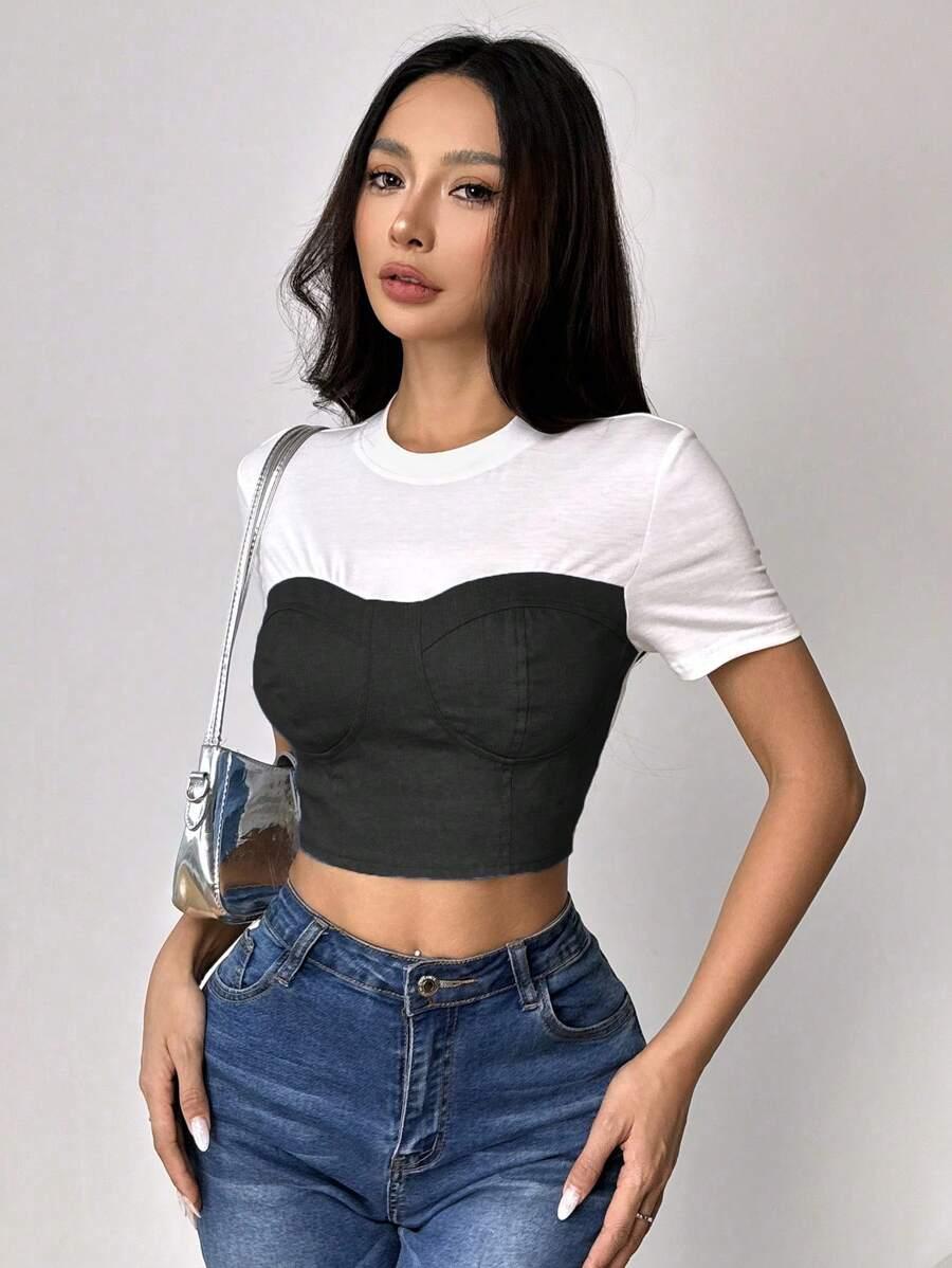 top łączenie jeans