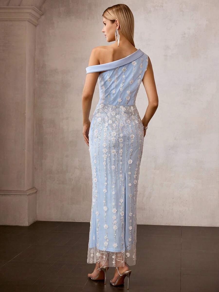 NIEBIESKA MAXI SUKIENKA