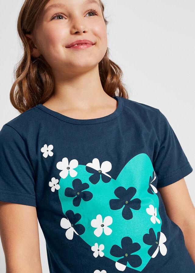 granatowy t-shirt print