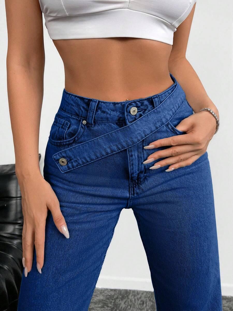 NIEBIESKIE SPODNIE JEANS