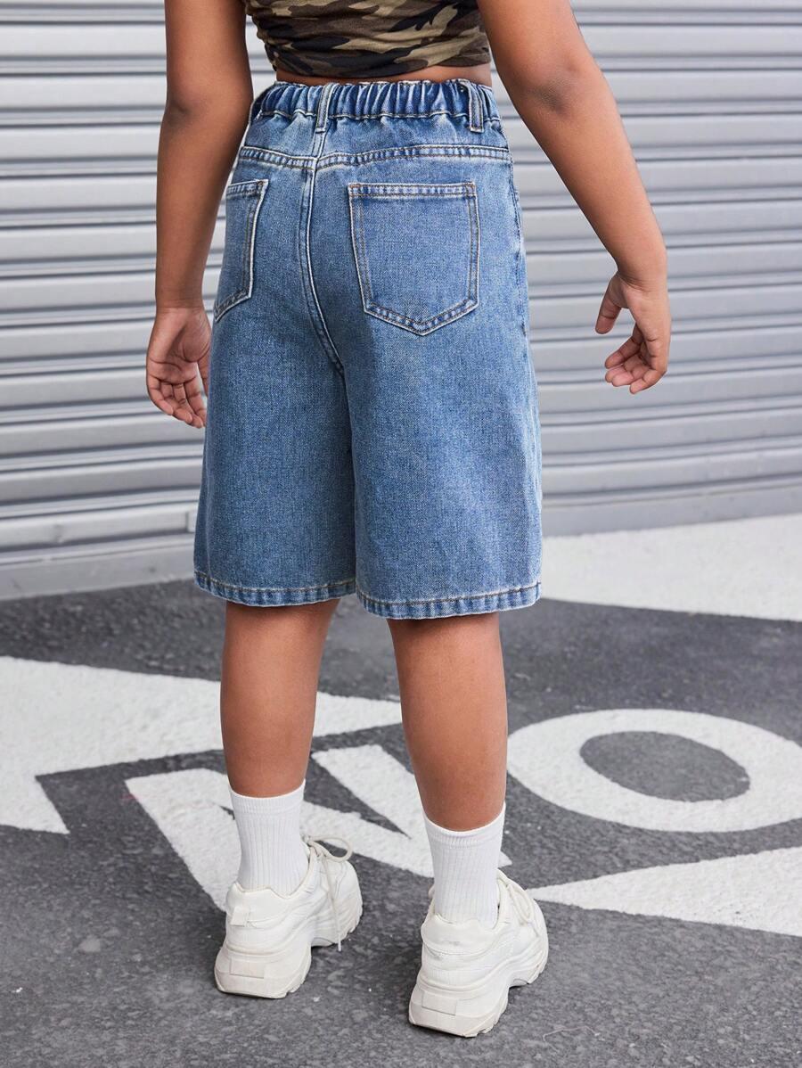 NIEBIESKIE SPODENKI JEANS