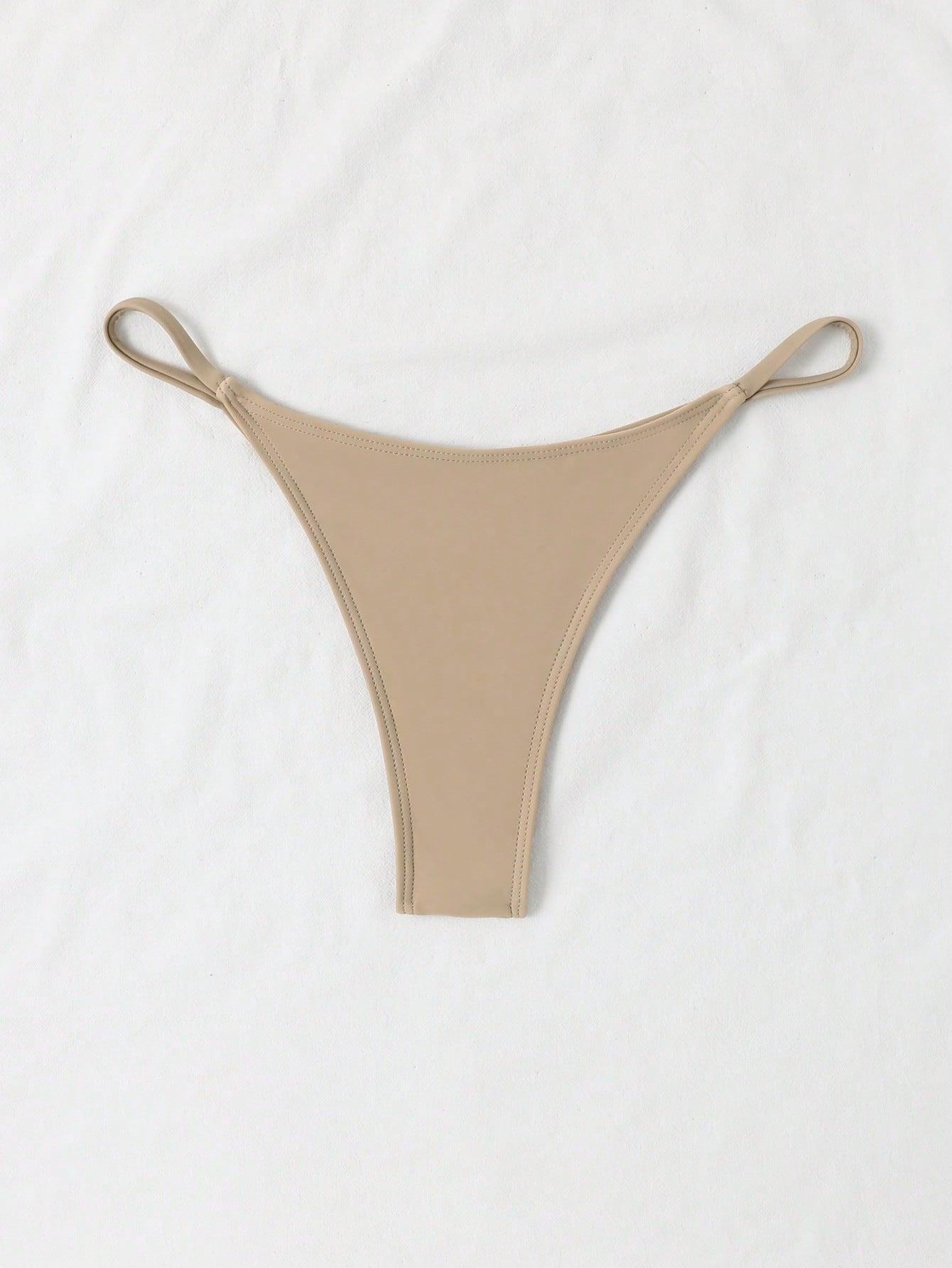 beżowy dół od bikini