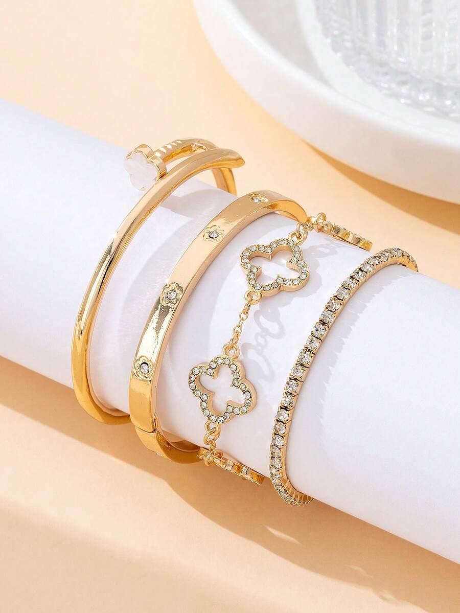 złota bransoletka 3-pack