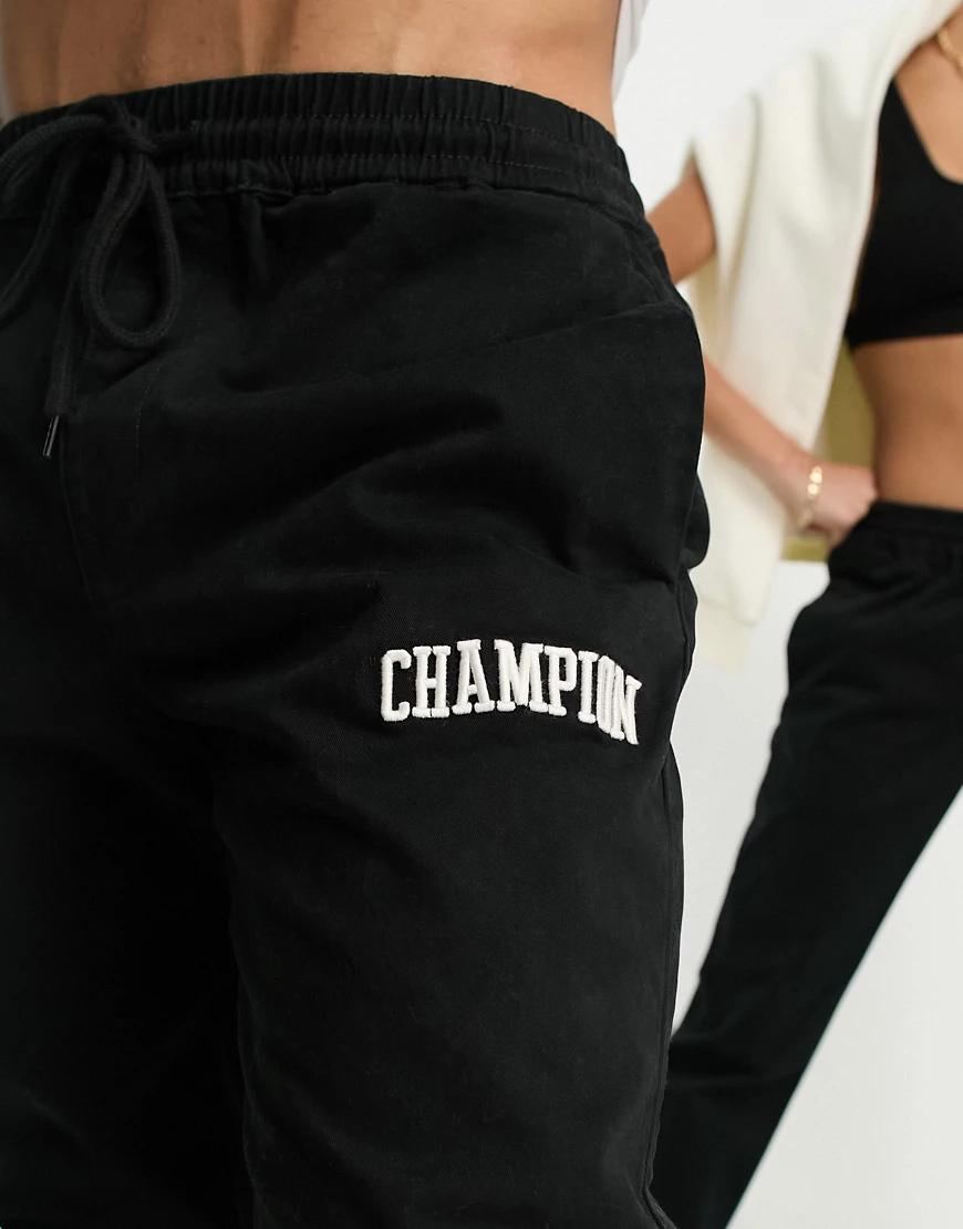 czarne spodnie jogger unisex logo