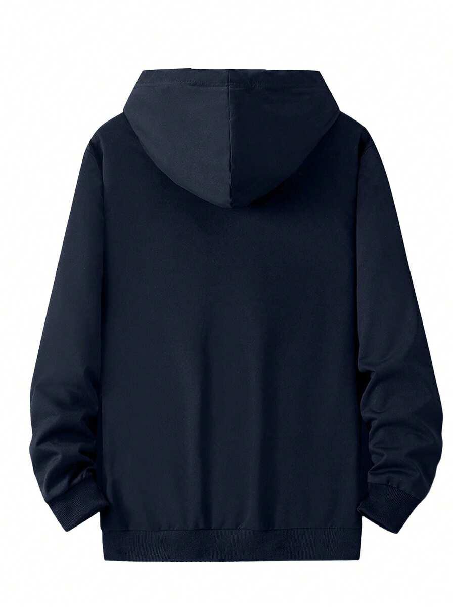 GRANATOWA BLUZA KAPTUR