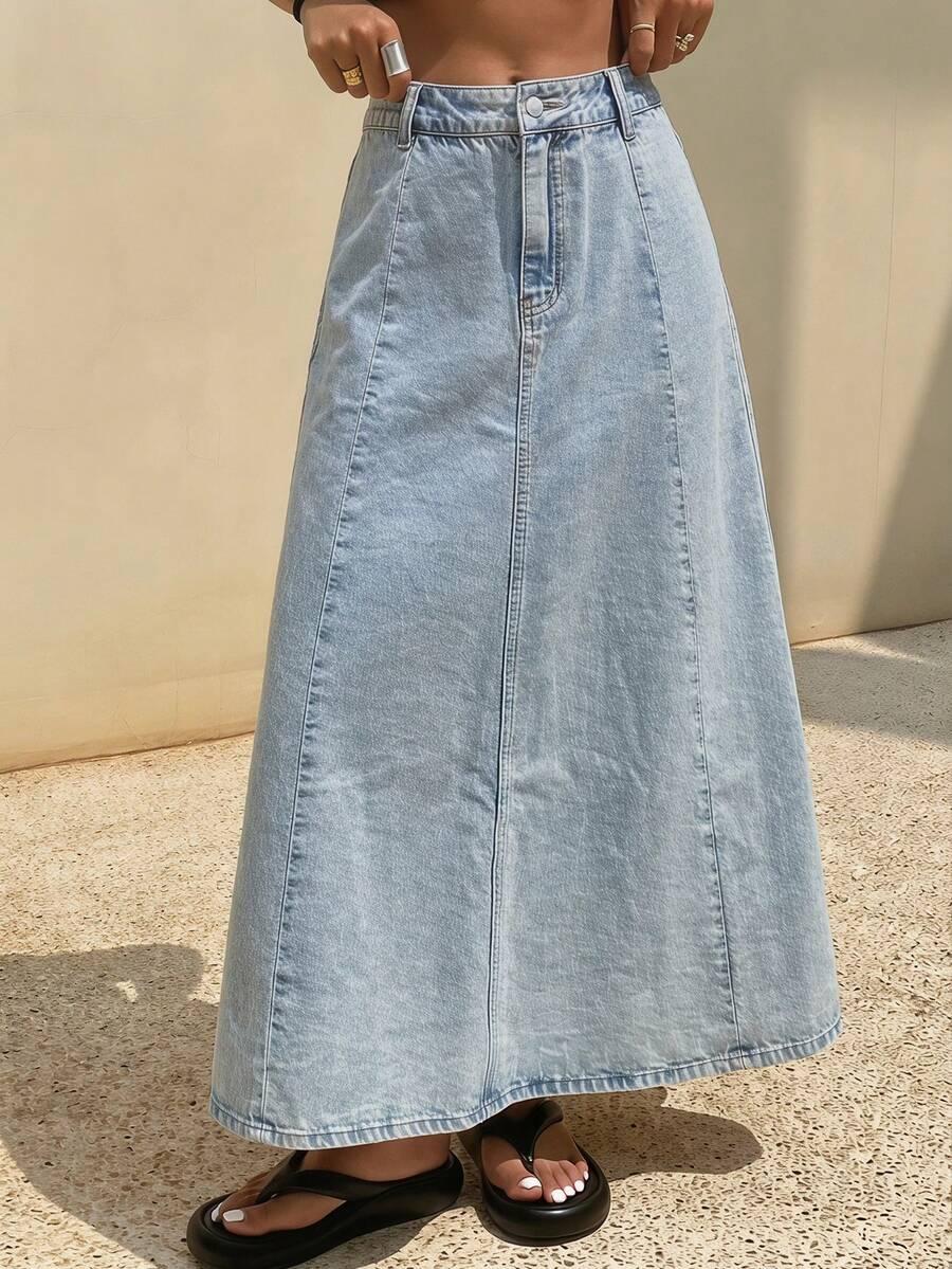 maxi spódnica jeans