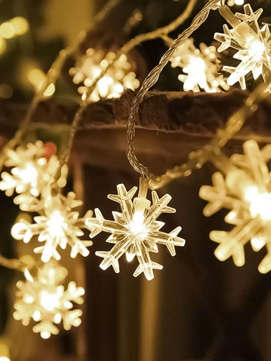 lampki led płatki śniegu