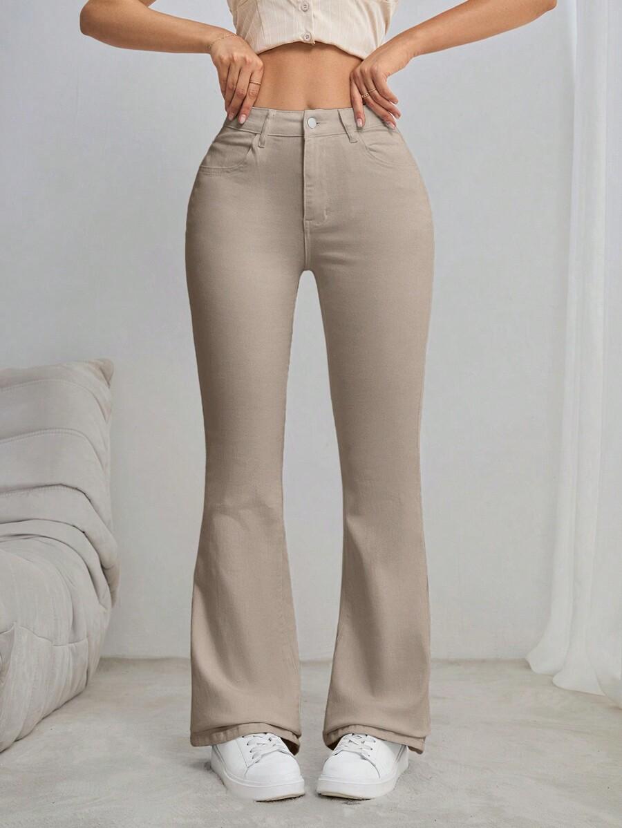 SPODNIE JEANSOWE FLARE