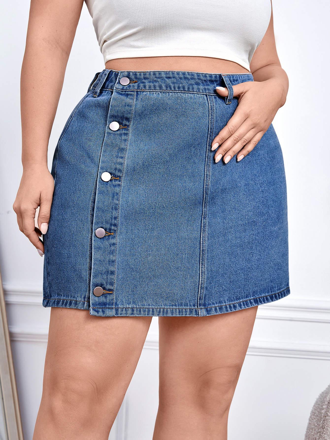 prosta spódnica jeans