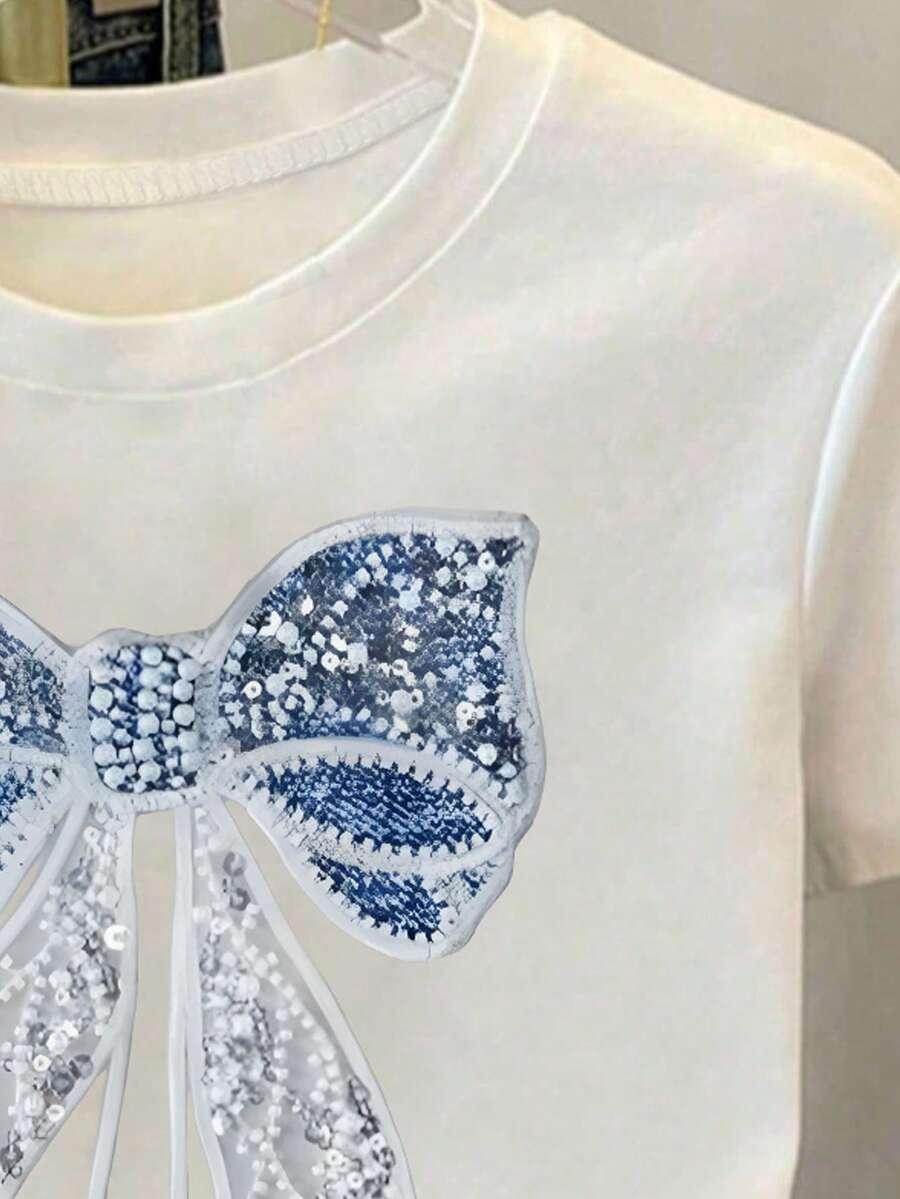 BIAŁY T-SHIRT NADRUK