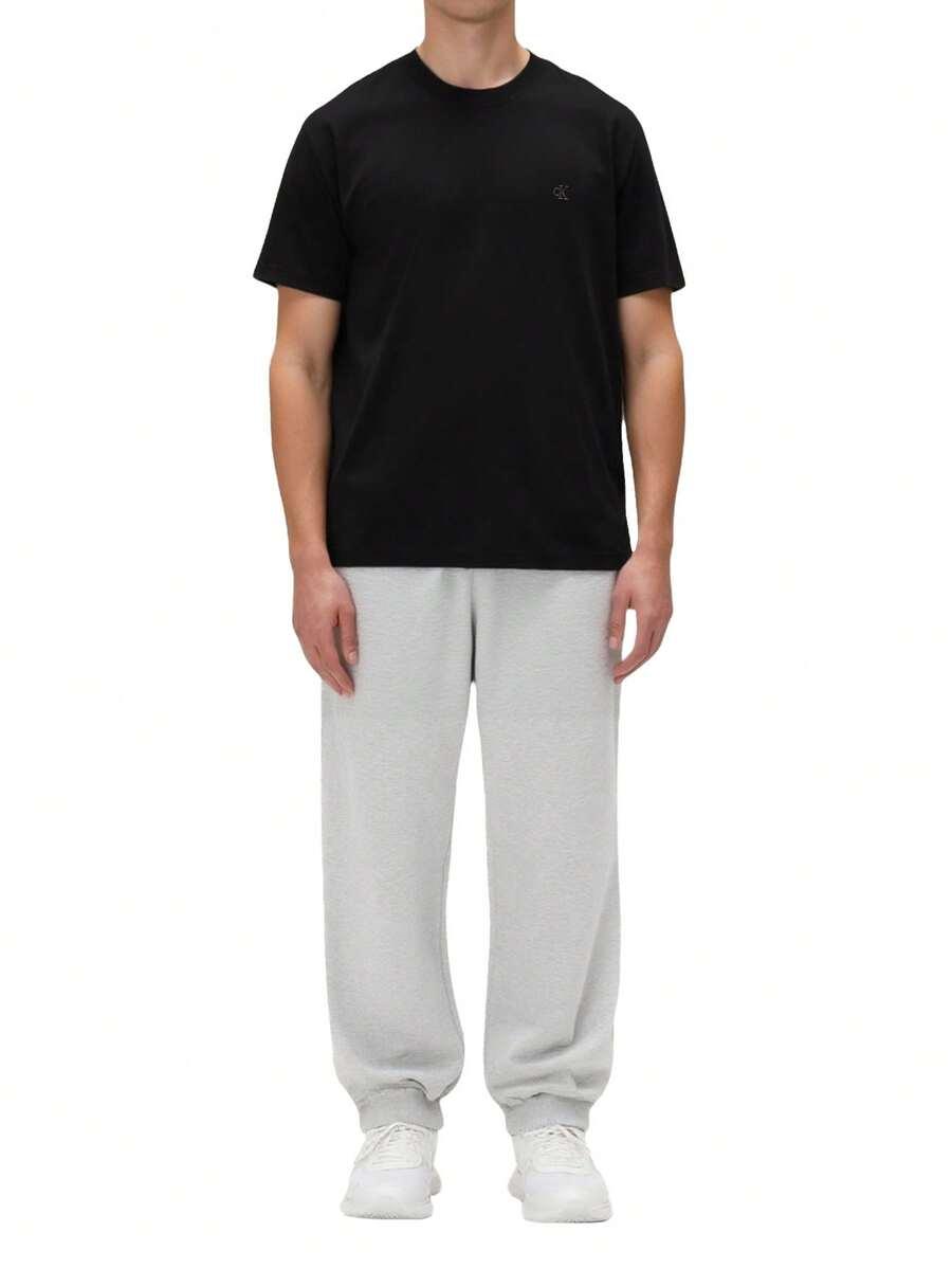 czarny t-shirt print 