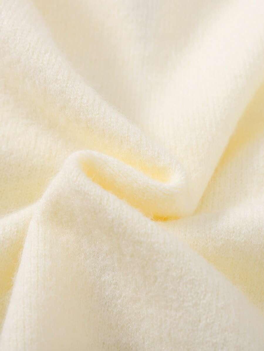 DZIEWCZĘCY SWETER DZIANINOWY Z WIĄZANIEM