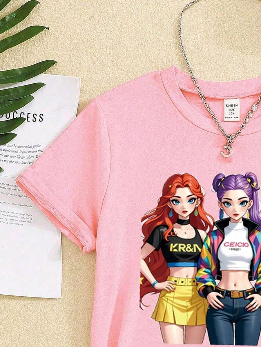 różowy t-shirt pr