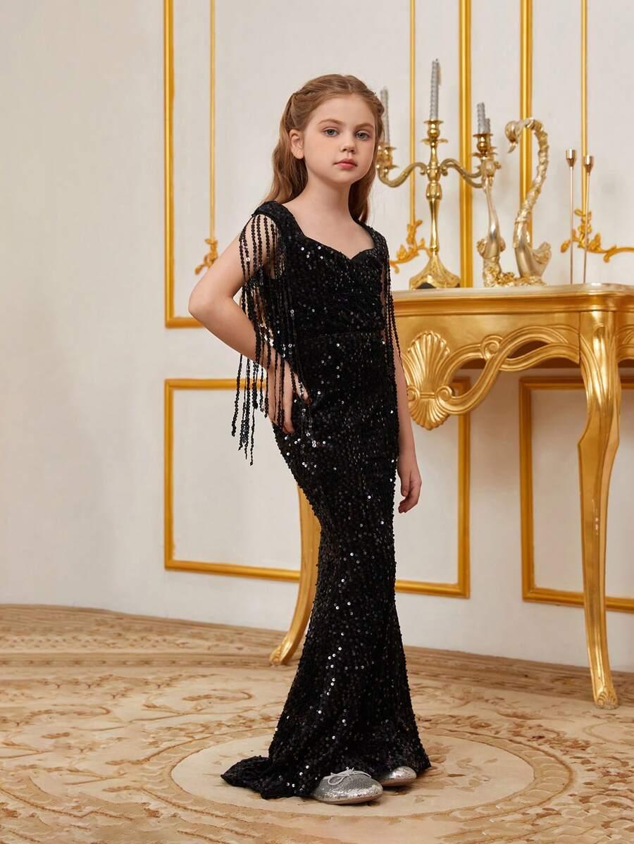 CZARNA MAXI SUKIENKA