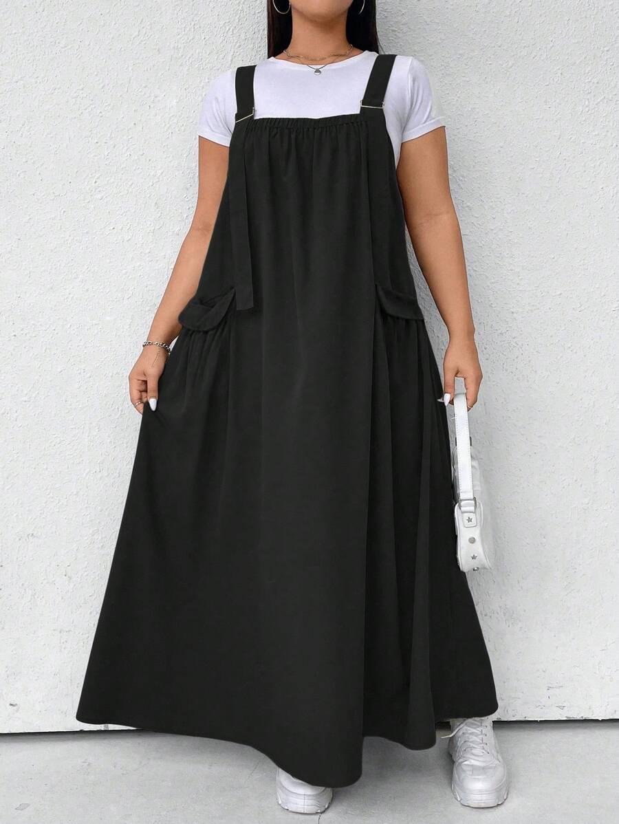 czarna maxi sukienka