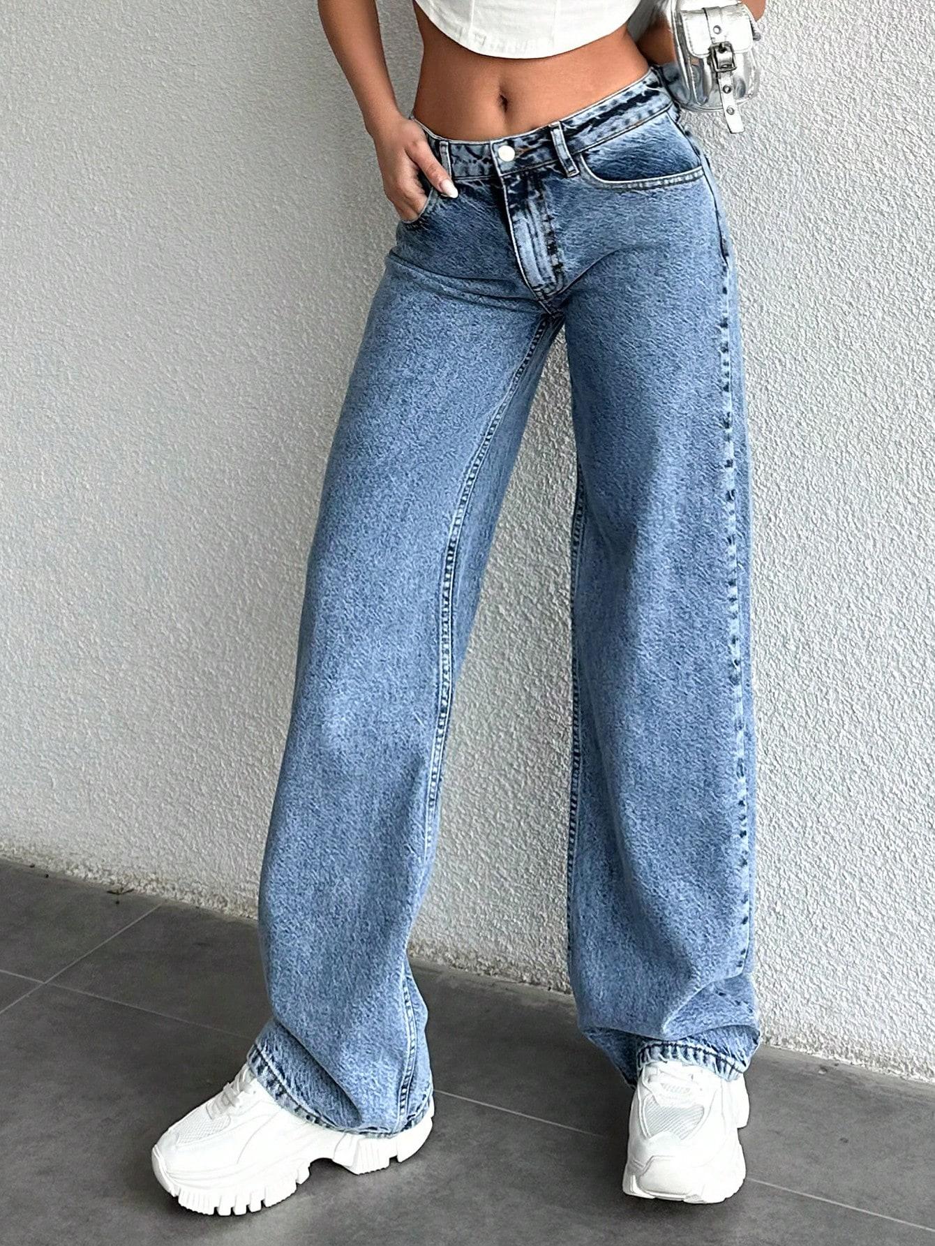 NIEBIESKIE SPODNIE JEANS