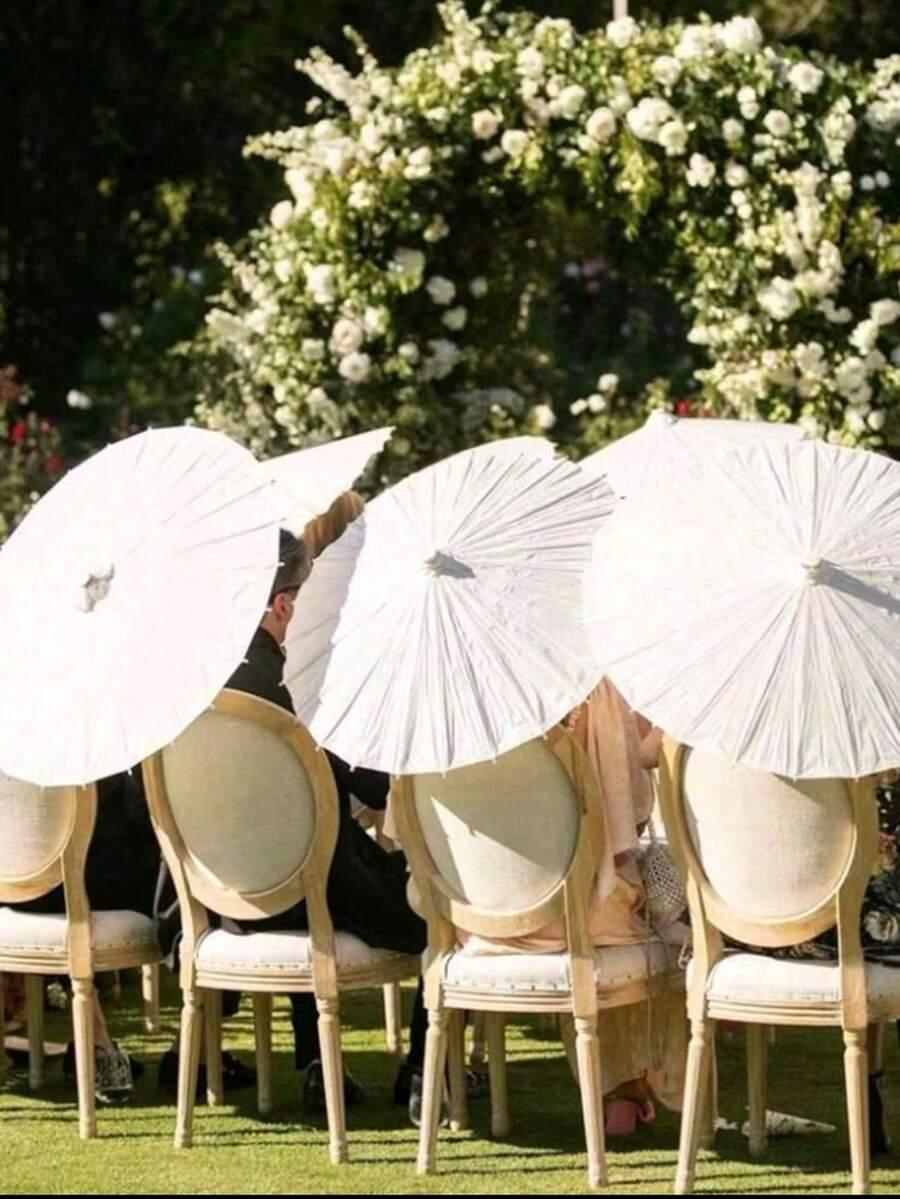BIAŁY PARASOL DEKORACJA 6-pack