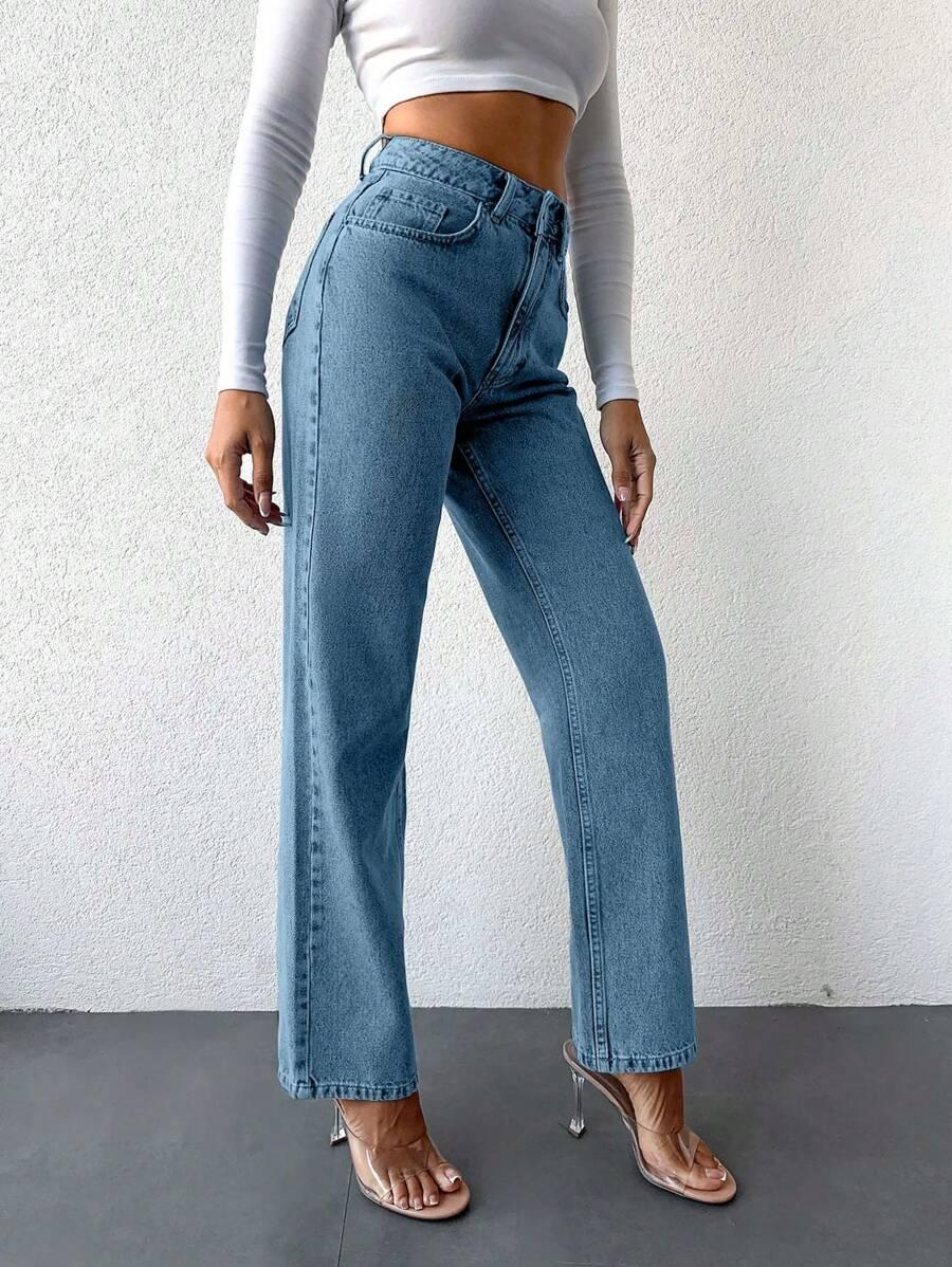 NIEBIESKIE SPODNIE JEANS 