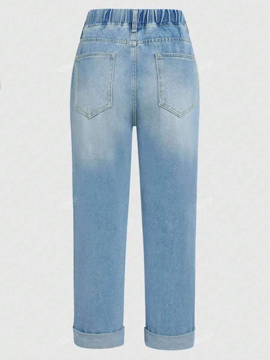 NIEBIESKIE SPODNIE JEANS
