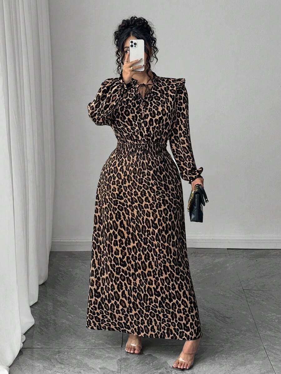 SUKIENKA MAXI ANIMAL PRINT