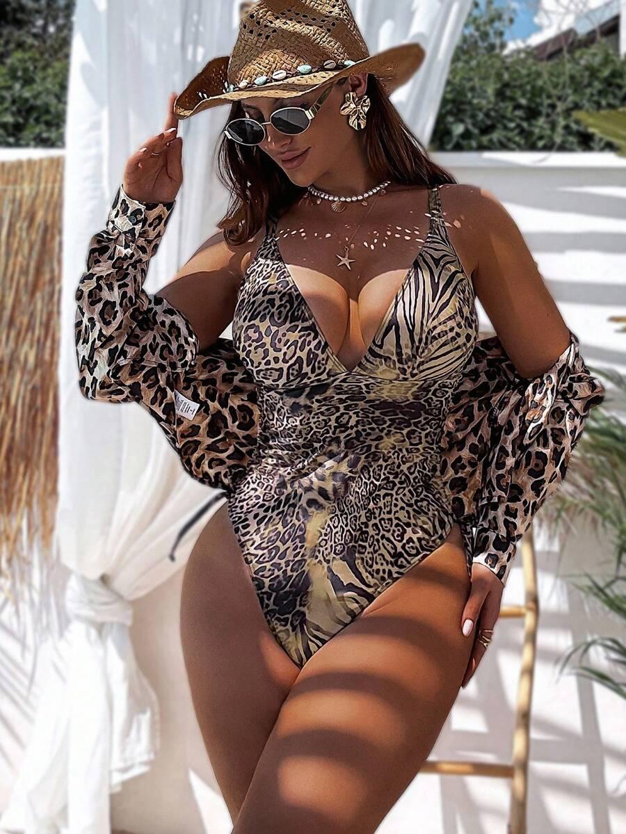 JEDNOCZĘŚCIOWY STRÓJ KĄPIELOWY ANIMAL PRINT