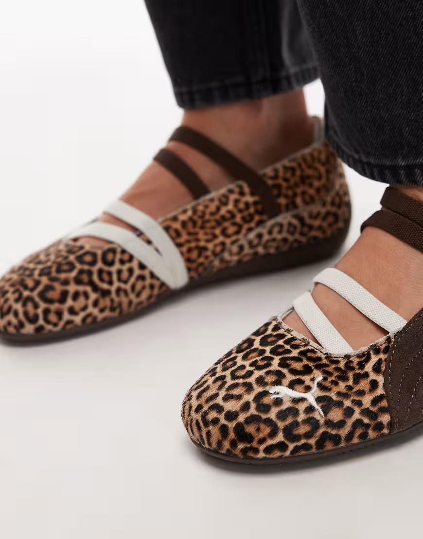 baleriny skóra naturalna Speedcat animal print