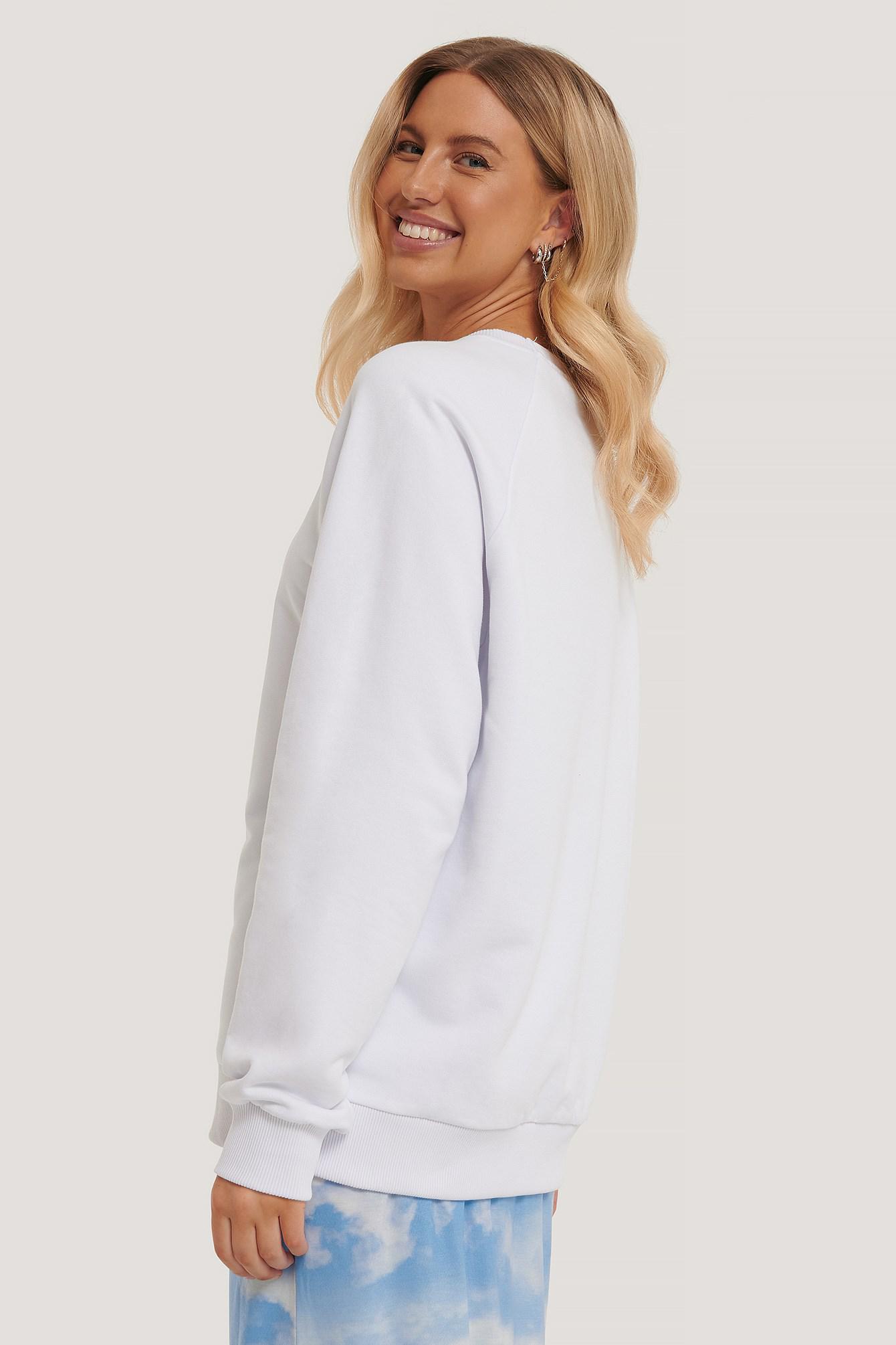biała bluza napis los angeles