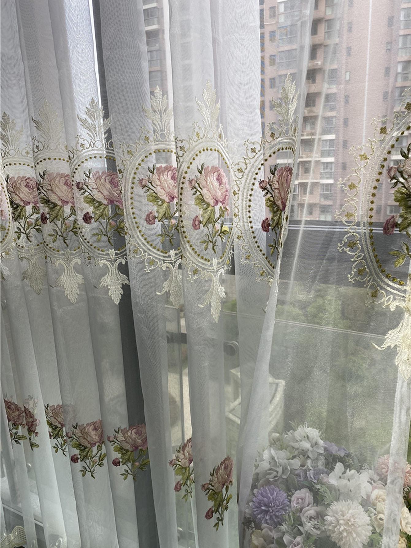 firanka na okno haft 1 szt