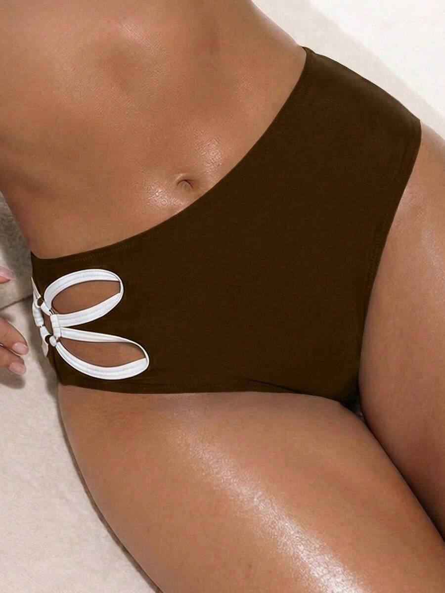BRĄZOWY DÓŁ OD BIKINI
