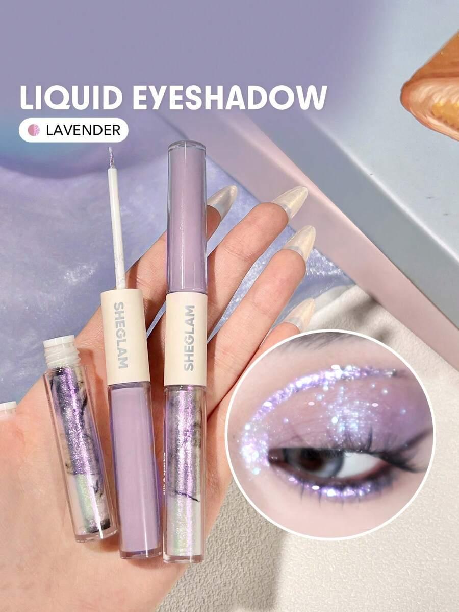 brokatowy eyeliner lavender