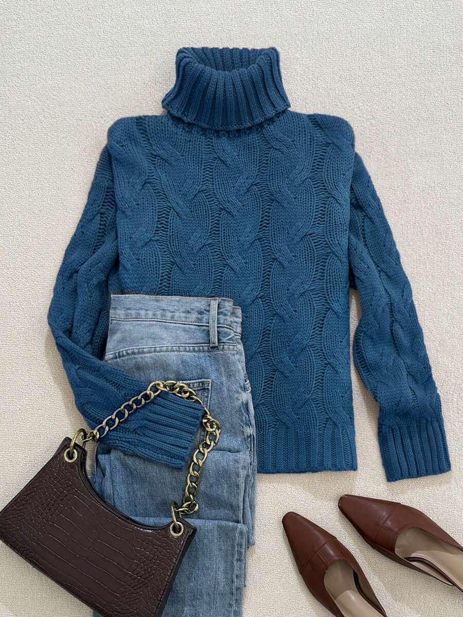 NIEBIESKI SWETER GOLF 