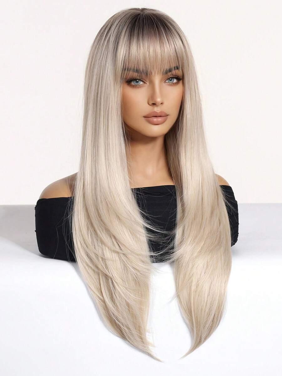 PERUKA WŁOSY SYNTETYCZNE BLOND 