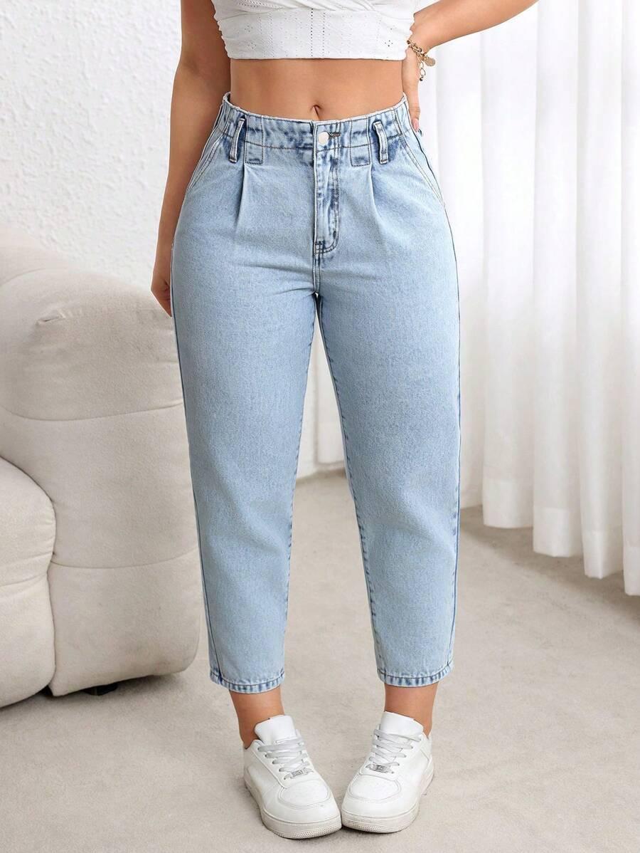 NIEBIESKIE SPODNIE JEANS 