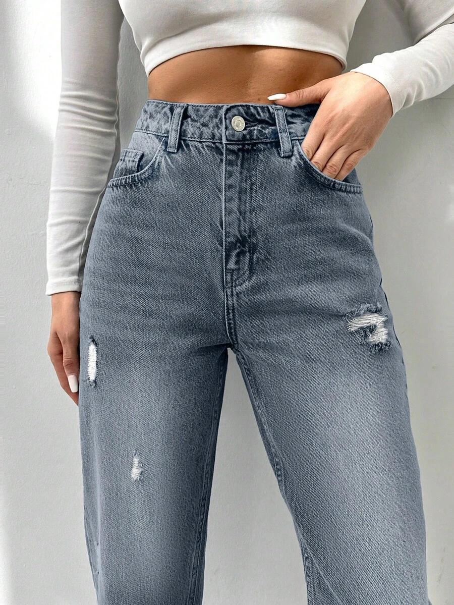 NIEBIESKIE SPODNIE JEANS