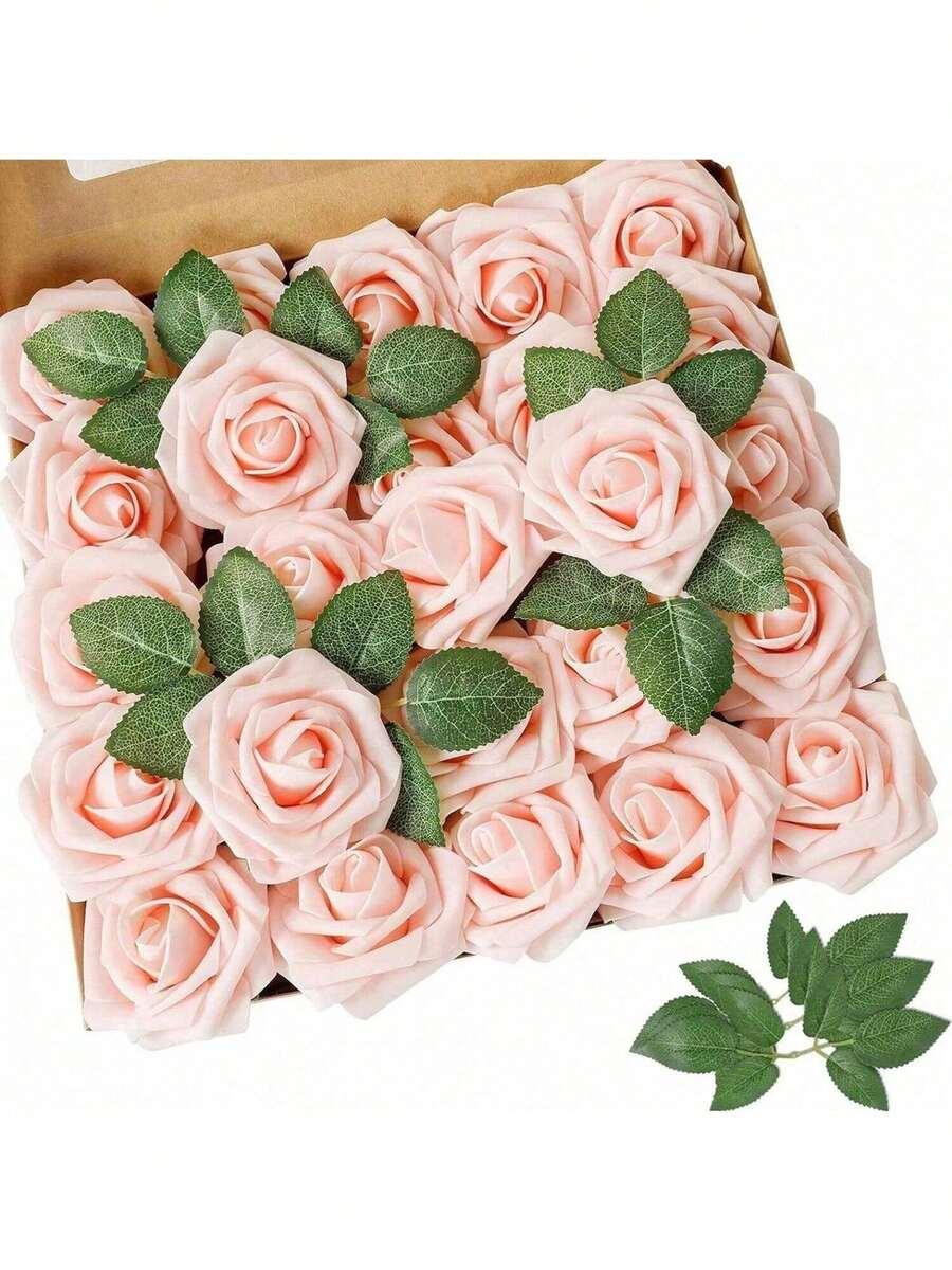 sztuczny kwiat róża 5-pack