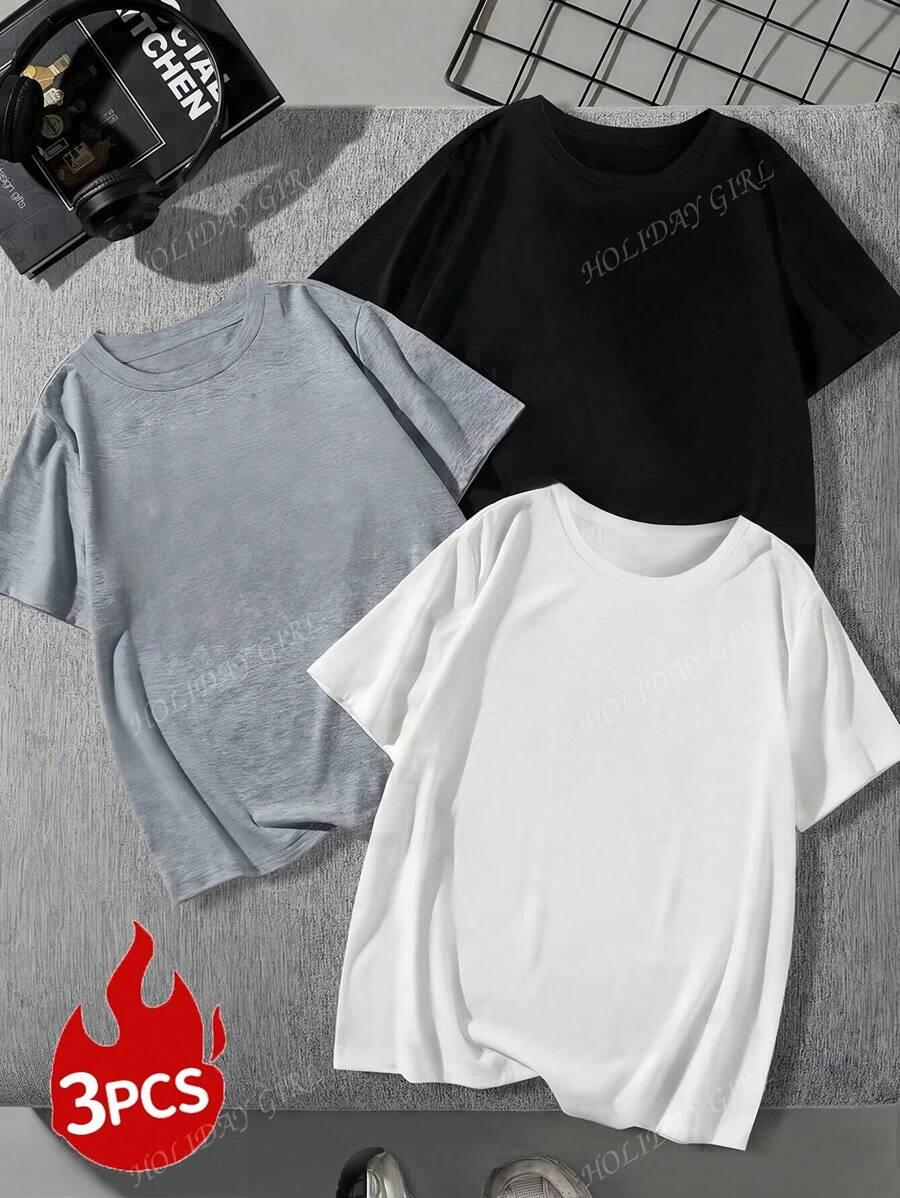 LUŹNY T-SHIRT 3 PACK