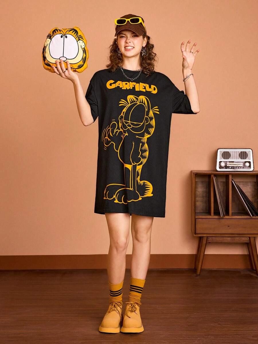 SUKIENKA OVERSIZE Z NADRUKIEM